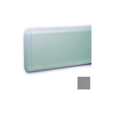 Pawling Wall Guard W/Rounded Top & Bottom Edges, Rec. Plastic Clip Retainer System, 7-3/4"H x 12'L, GY WG-8C-12-5